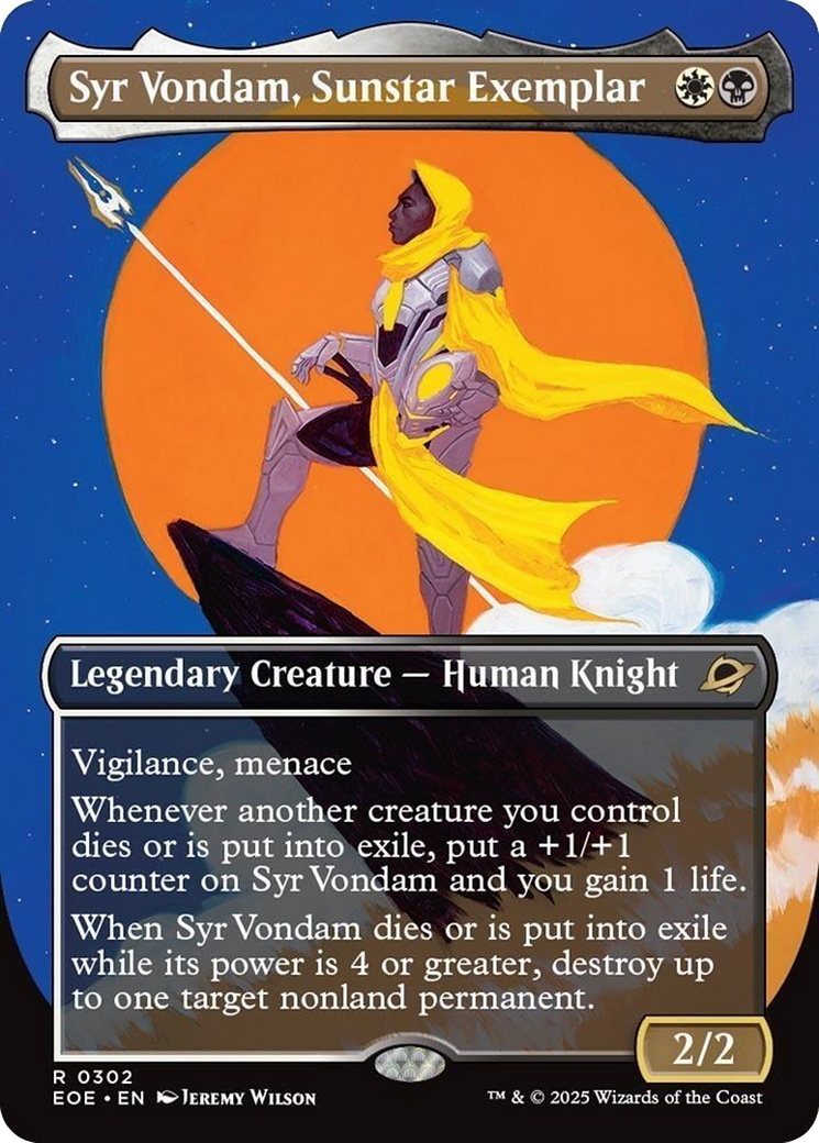 Syr Vondam, Sunstar Exemplar (Borderless) [Edge of Eternities] - Destination Retro