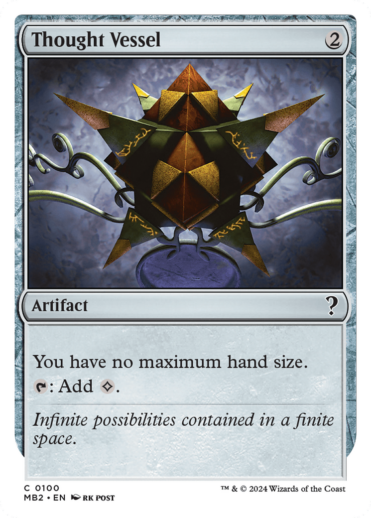 Thought Vessel (White Border) [Mystery Booster 2] - Destination Retro