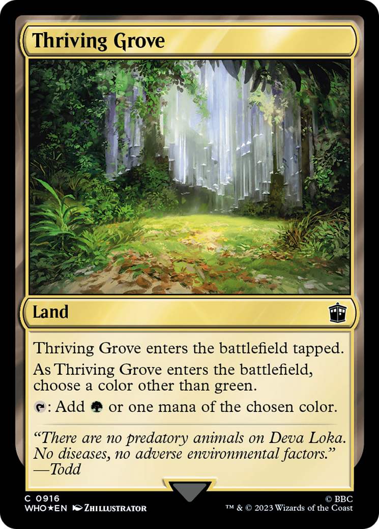Thriving Grove (Surge Foil) [Doctor Who] - Destination Retro