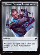 Emblem - Kaito, Cunning Infiltrator // Ninja Doubled-Sided Token [Foundations Tokens] - Destination Retro
