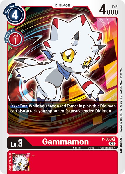 Gammamon [P-058] (New Awakening Pre-Release Tournament) [New Awakening Pre-Release Promos] - Destination Retro