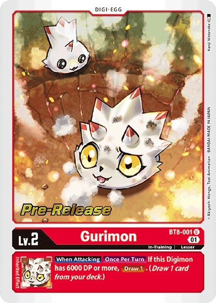 Gurimon [BT8-001] [New Awakening Pre-Release Cards] - Destination Retro
