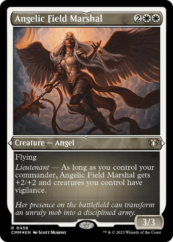 Angelic Field Marshal (Foil Etched) [Commander Masters] - Destination Retro