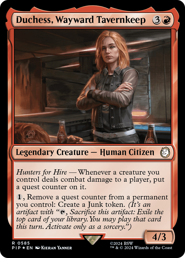 Duchess, Wayward Tavernkeep (Surge Foil) [Fallout] - Destination Retro