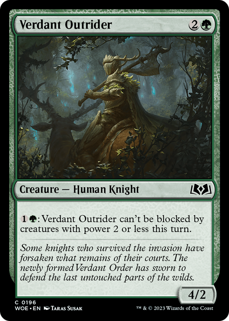 Verdant Outrider [Wilds of Eldraine] - Destination Retro