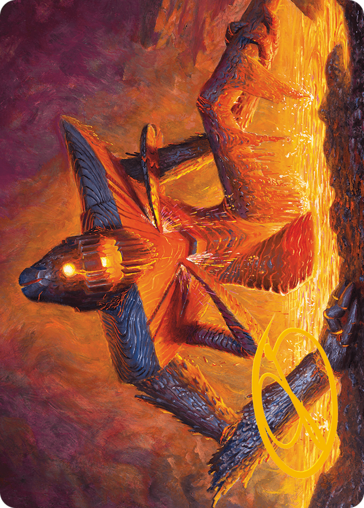 Molten Gatekeeper Art Card (Gold-Stamped Signature) [Modern Horizons 3 Art Series] - Destination Retro