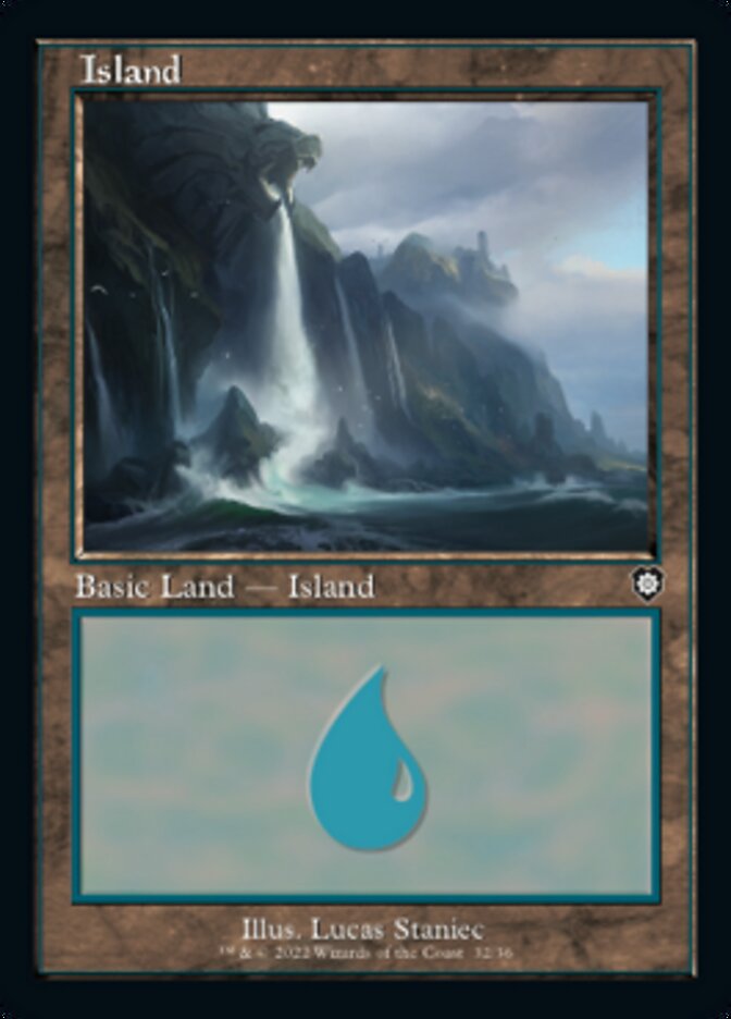 Island (032) (Retro) [The Brothers' War Commander] - Destination Retro