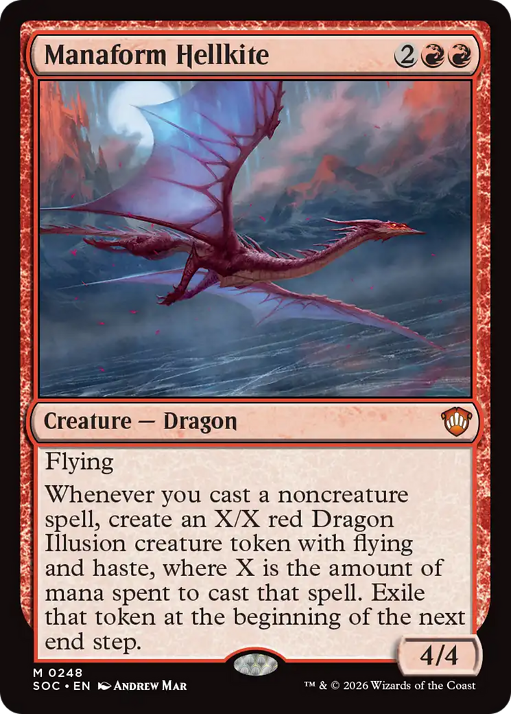 Manaform Hellkite [Secrets of Strixhaven Commander] - Destination Retro