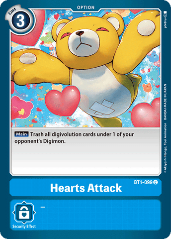 Hearts Attack [BT1-099] [Release Special Booster Ver.1.0] - Destination Retro