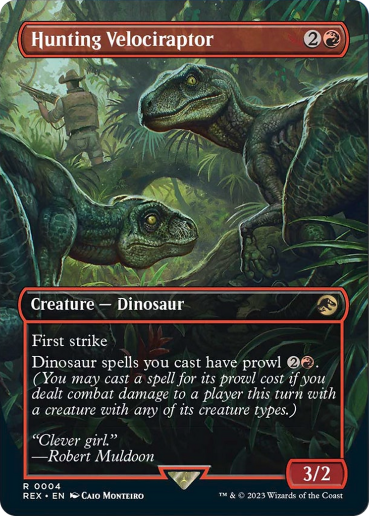 Hunting Velociraptor (Borderless) [Jurassic World Collection] - Destination Retro