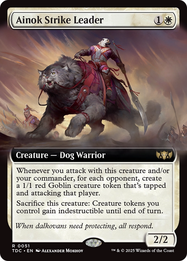 Ainok Strike Leader (Extended Art) [Tarkir: Dragonstorm Commander] - Destination Retro