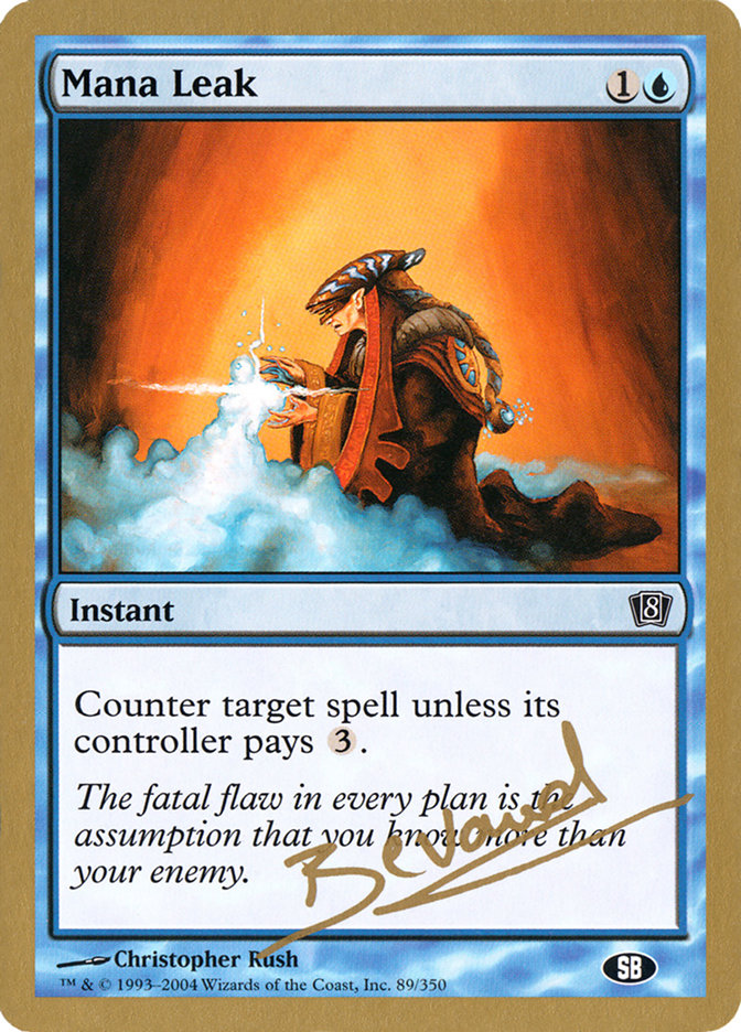 Mana Leak (Manuel Bevand) (SB) [World Championship Decks 2004] - Destination Retro