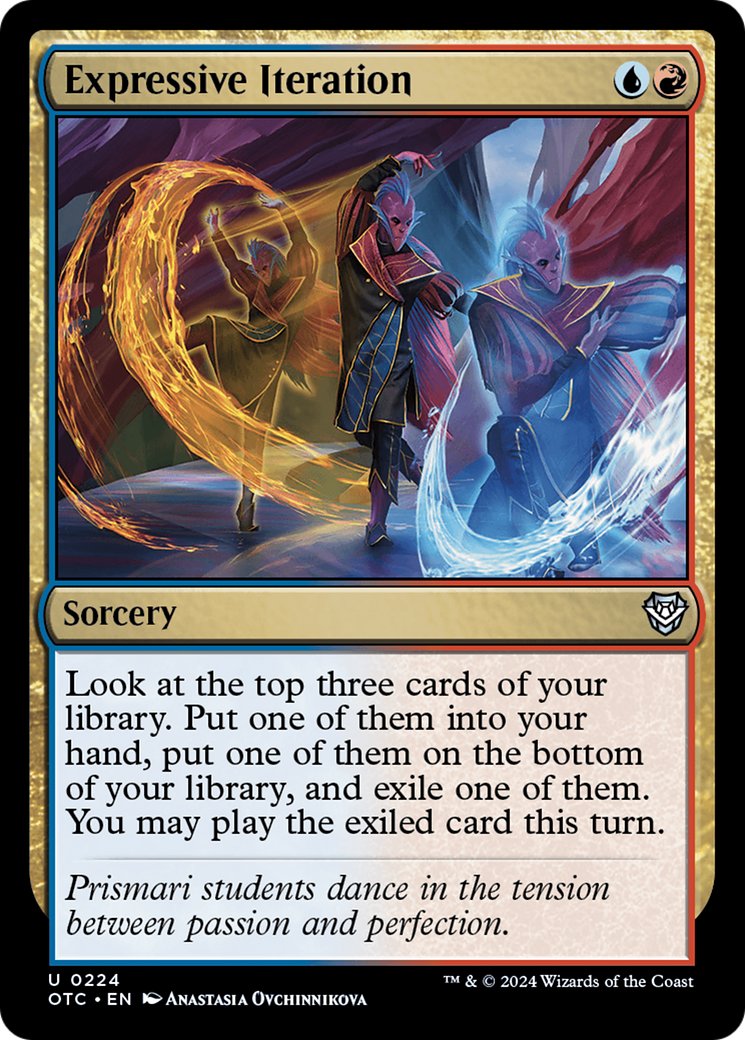 Expressive Iteration [Outlaws of Thunder Junction Commander] - Destination Retro