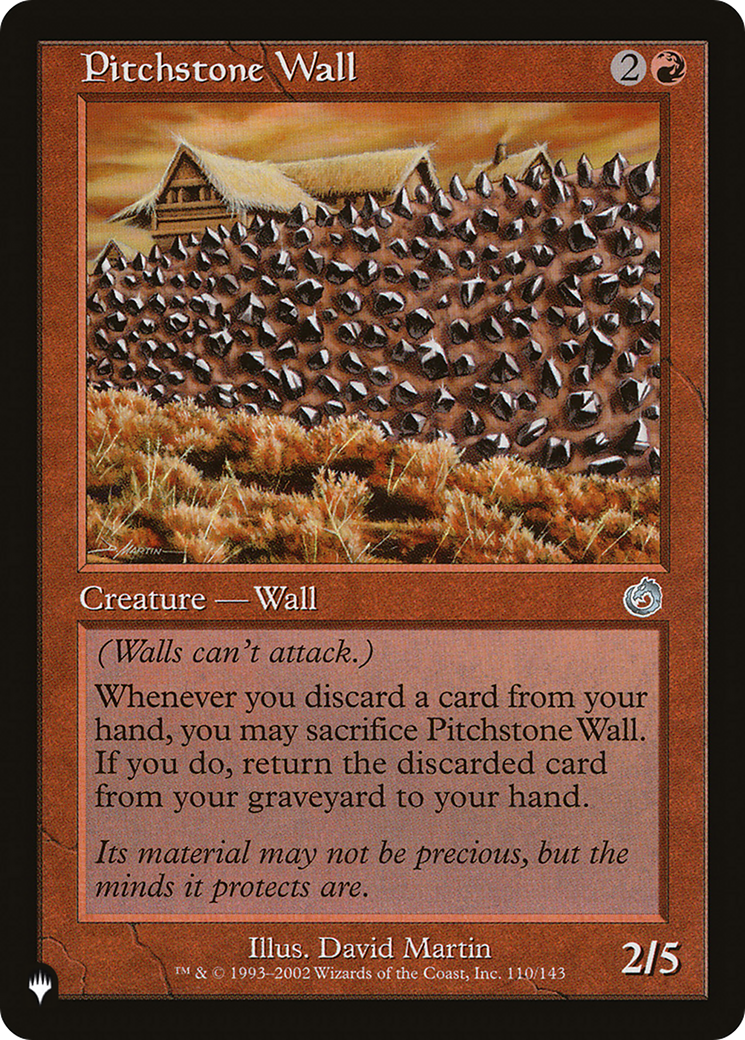 Pitchstone Wall [The List] - Destination Retro