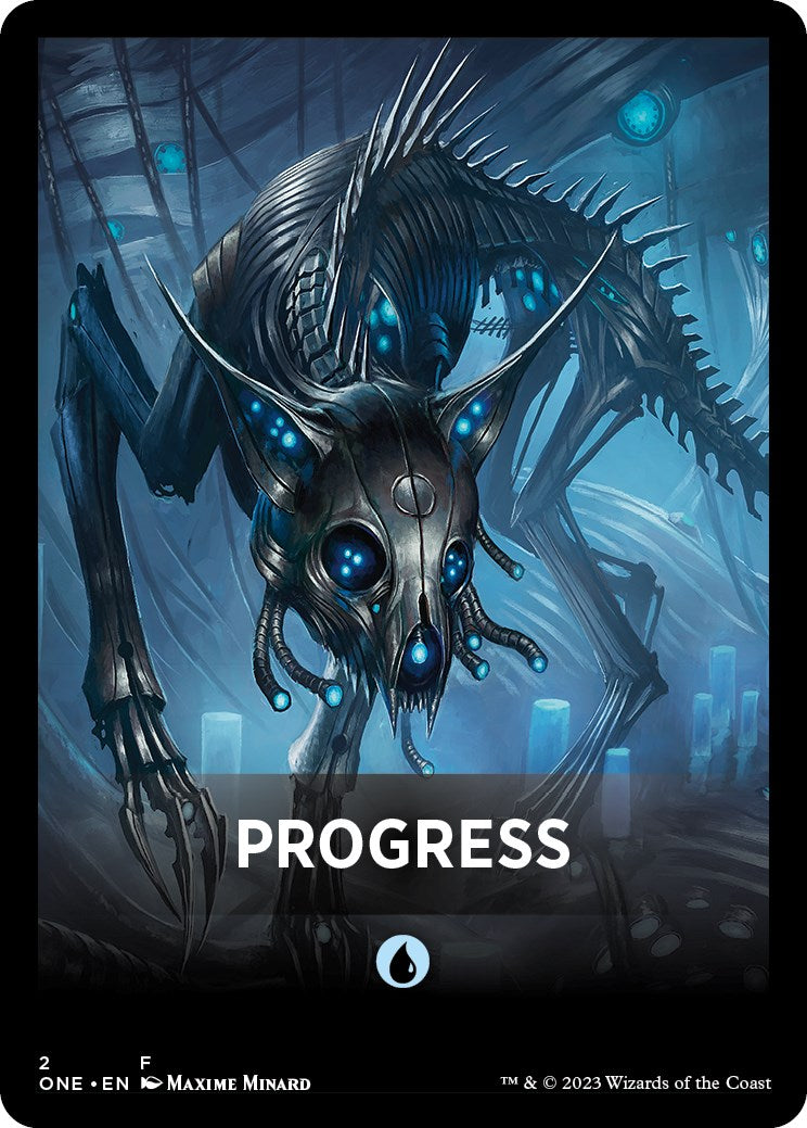 Progress Theme Card [Phyrexia: All Will Be One Tokens] - Destination Retro