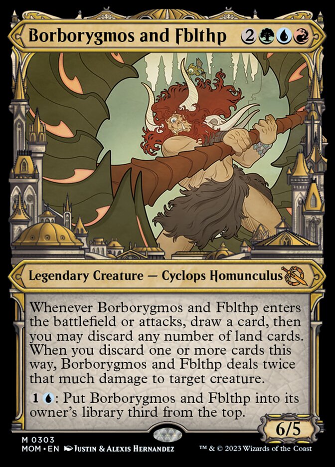 Borborygmos and Fblthp (Showcase Planar Booster Fun) [March of the Machine] - Destination Retro