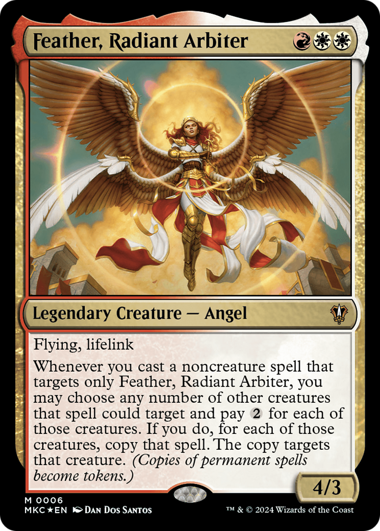 Feather, Radiant Arbiter [Murders at Karlov Manor Commander] - Destination Retro