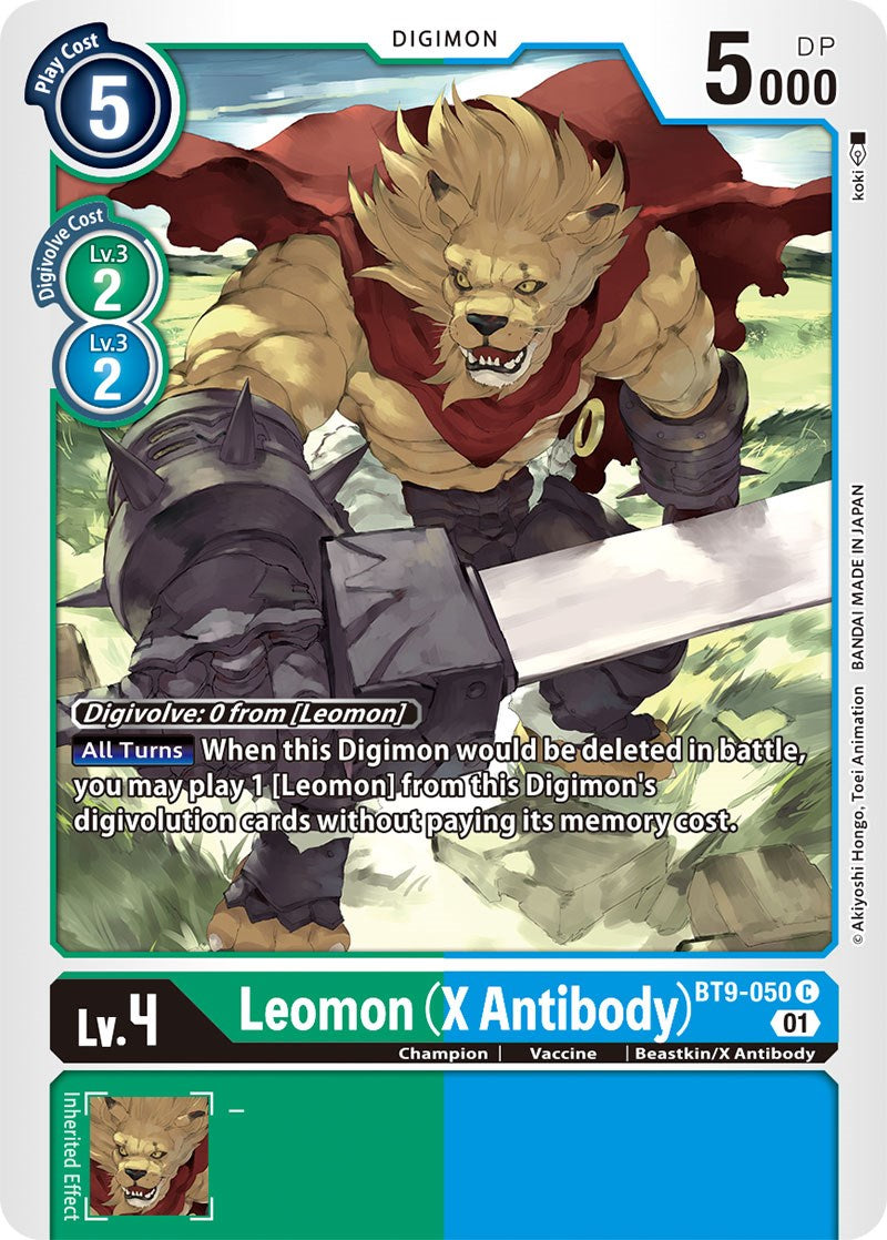 Leomon (X Antibody) [BT9-050] [X Record] - Destination Retro
