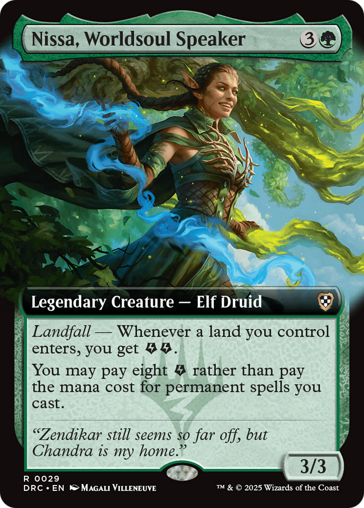 Nissa, Worldsoul Speaker (Extended Art) [Aetherdrift Commander] - Destination Retro