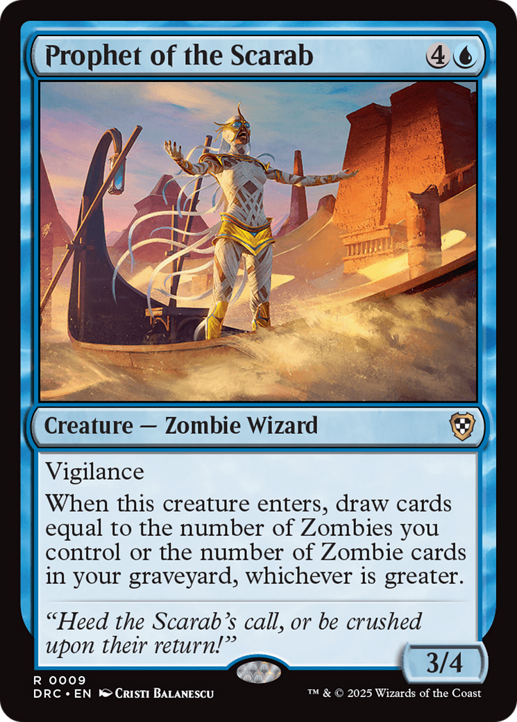Prophet of the Scarab [Aetherdrift Commander] - Destination Retro