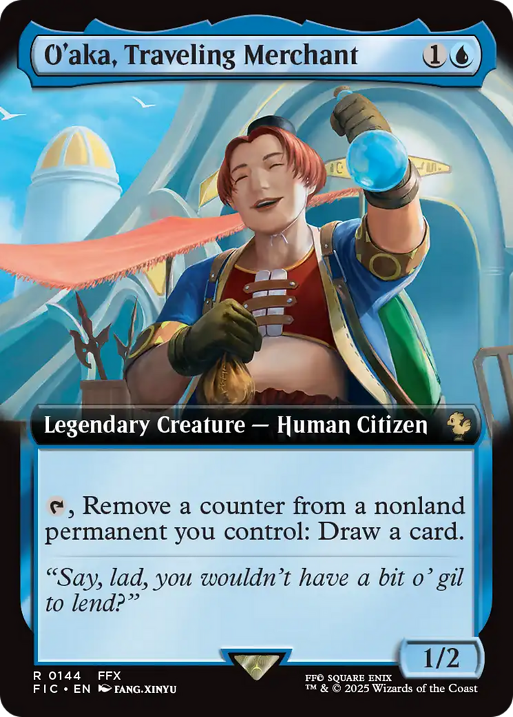 O'aka, Traveling Merchant (Extended Art) [FINAL FANTASY Commander] - Destination Retro