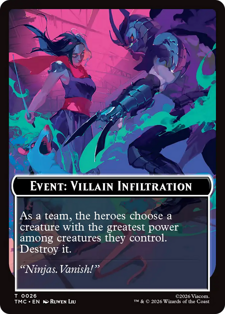 Event: Villain Infiltration [Teenage Mutant Ninja Turtles Commander Tokens] - Destination Retro