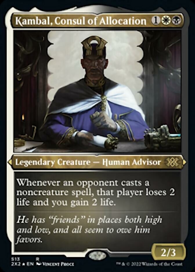 Kambal, Consul of Allocation (Foil Etched) [Double Masters 2022] - Destination Retro
