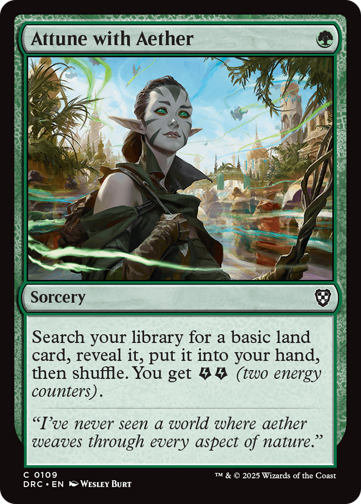 Attune with Aether [Aetherdrift Commander] - Destination Retro