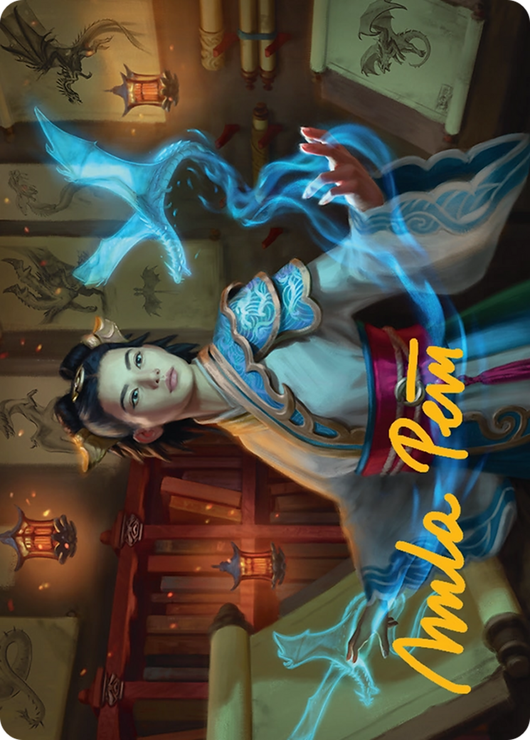 Dragonologist Art Card (6/54) [Tarkir: Dragonstorm Art Series] - Destination Retro