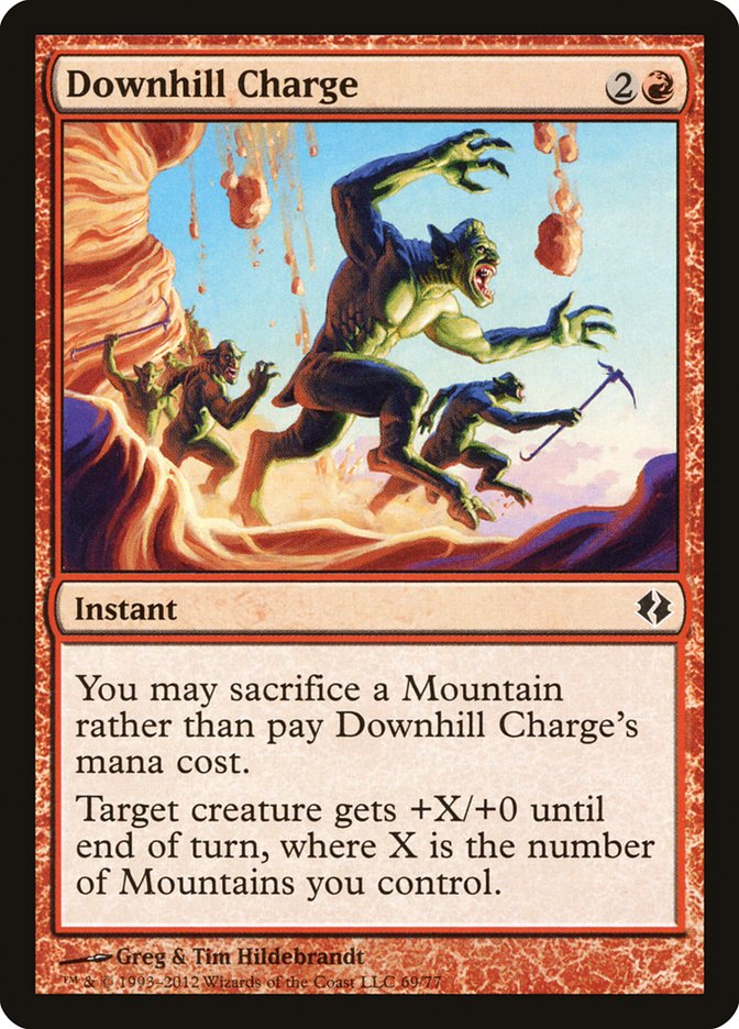 Downhill Charge [Duel Decks: Venser vs. Koth] - Destination Retro