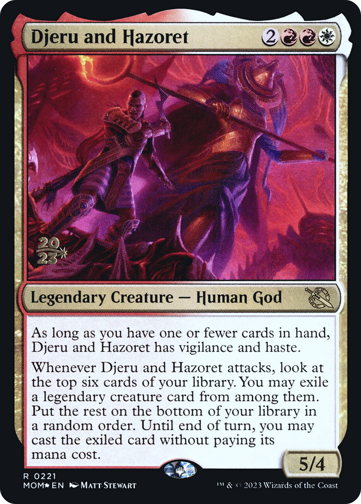 Djeru and Hazoret [March of the Machine Prerelease Promos] - Destination Retro