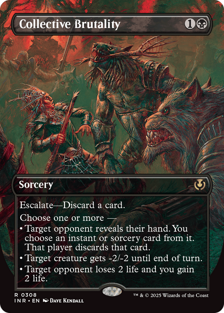 Collective Brutality (Borderless) [Innistrad Remastered] - Destination Retro