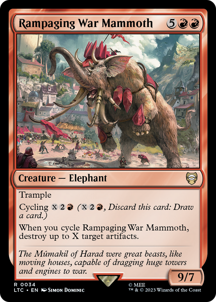 Rampaging War Mammoth [The Lord of the Rings: Tales of Middle-Earth Commander] - Destination Retro