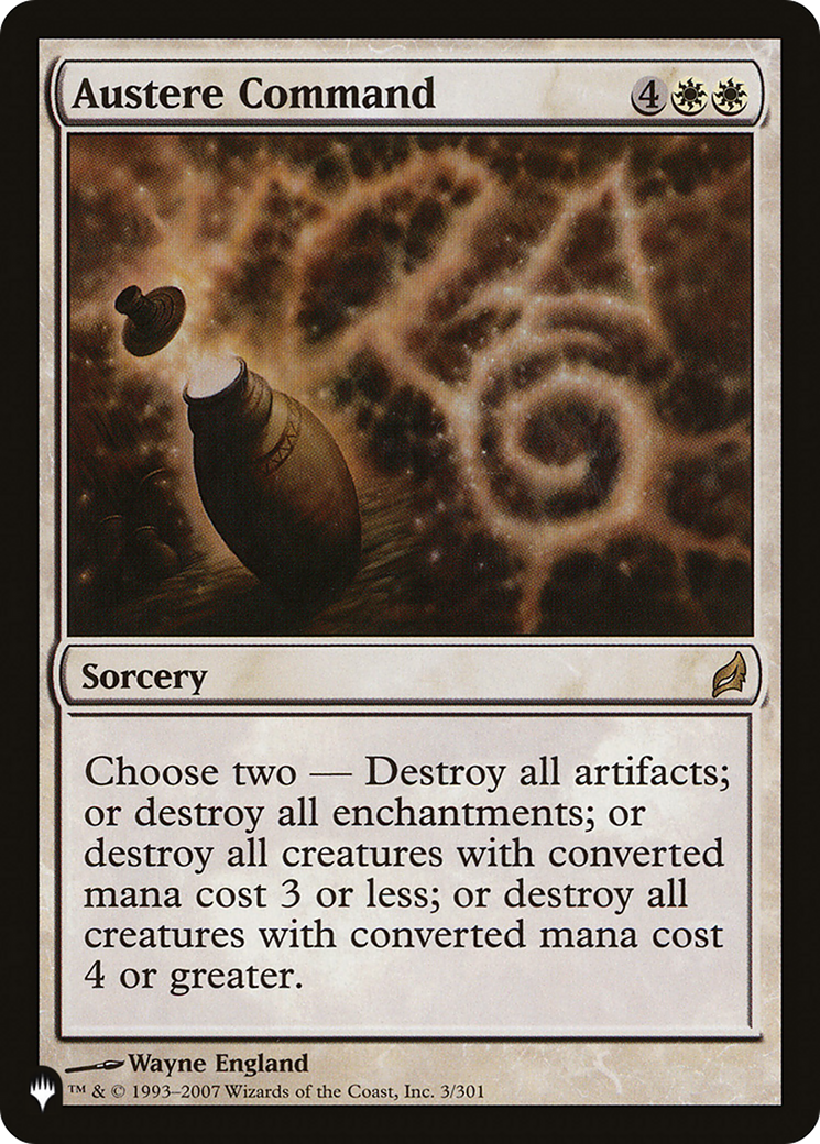 Austere Command [The List] - Destination Retro