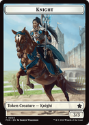 Human // Knight Double-Sided Token [Foundations Tokens] - Destination Retro
