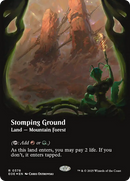 Stomping Ground (Borderless) (Galaxy Foil) [Edge of Eternities] - Destination Retro