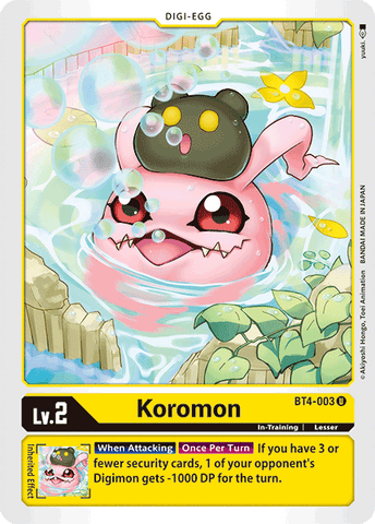 Koromon [BT4-003] [Great Legend] - Destination Retro