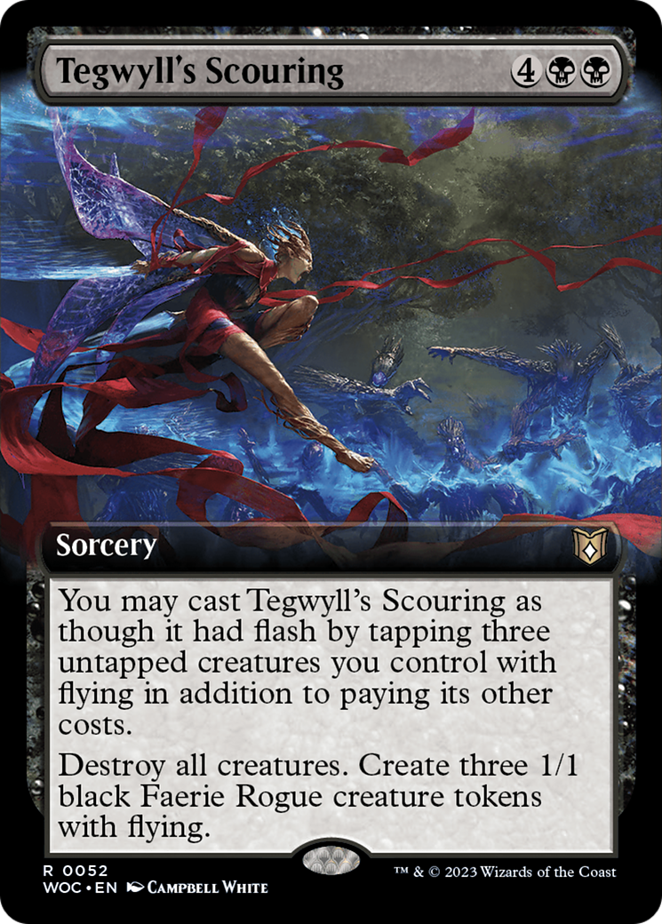 Tegwyll's Scouring (Extended Art) [Wilds of Eldraine Commander] - Destination Retro