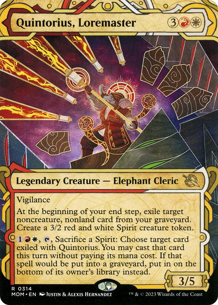 Quintorius, Loremaster (Showcase Planar Booster Fun) [March of the Machine] - Destination Retro