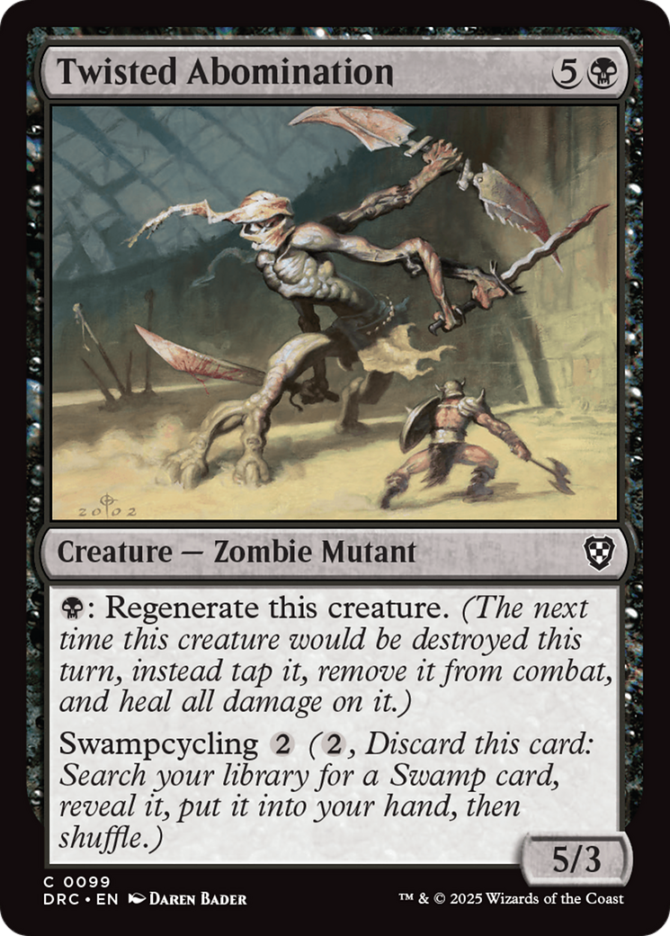 Twisted Abomination [Aetherdrift Commander] - Destination Retro