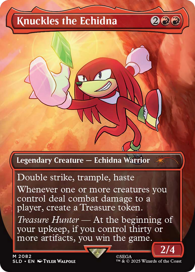 Knuckles the Echidna (Rainbow Foil) [Secret Lair Drop Series] - Destination Retro