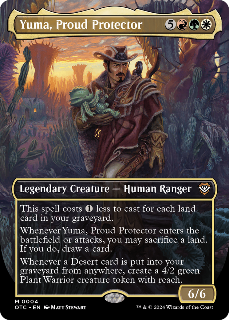 Yuma, Proud Protector (Borderless) [Outlaws of Thunder Junction Commander] - Destination Retro