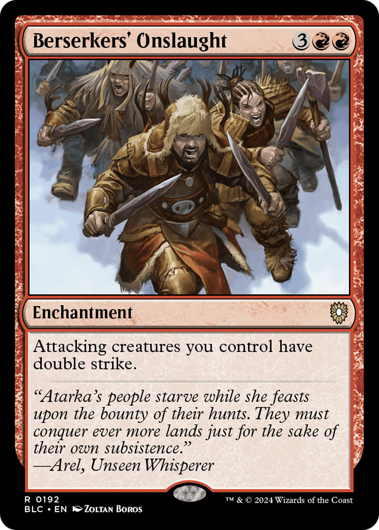 Berserkers' Onslaught [Bloomburrow Commander] - Destination Retro