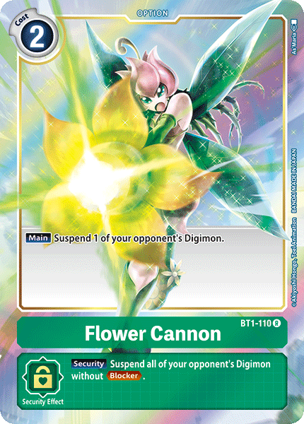 Flower Cannon [BT1-110] (Alternate Art) [Release Special Booster Ver.1.0] - Destination Retro
