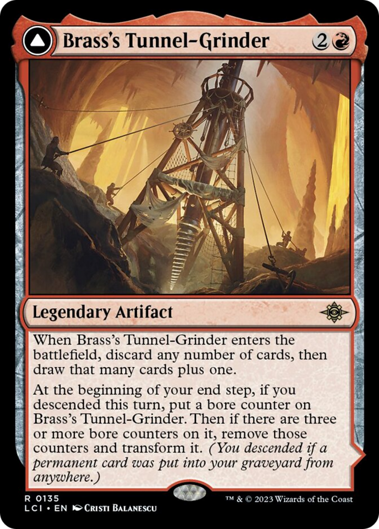 Brass's Tunnel-Grinder // Tecutlan, The Searing Rift [The Lost Caverns of Ixalan] - Destination Retro