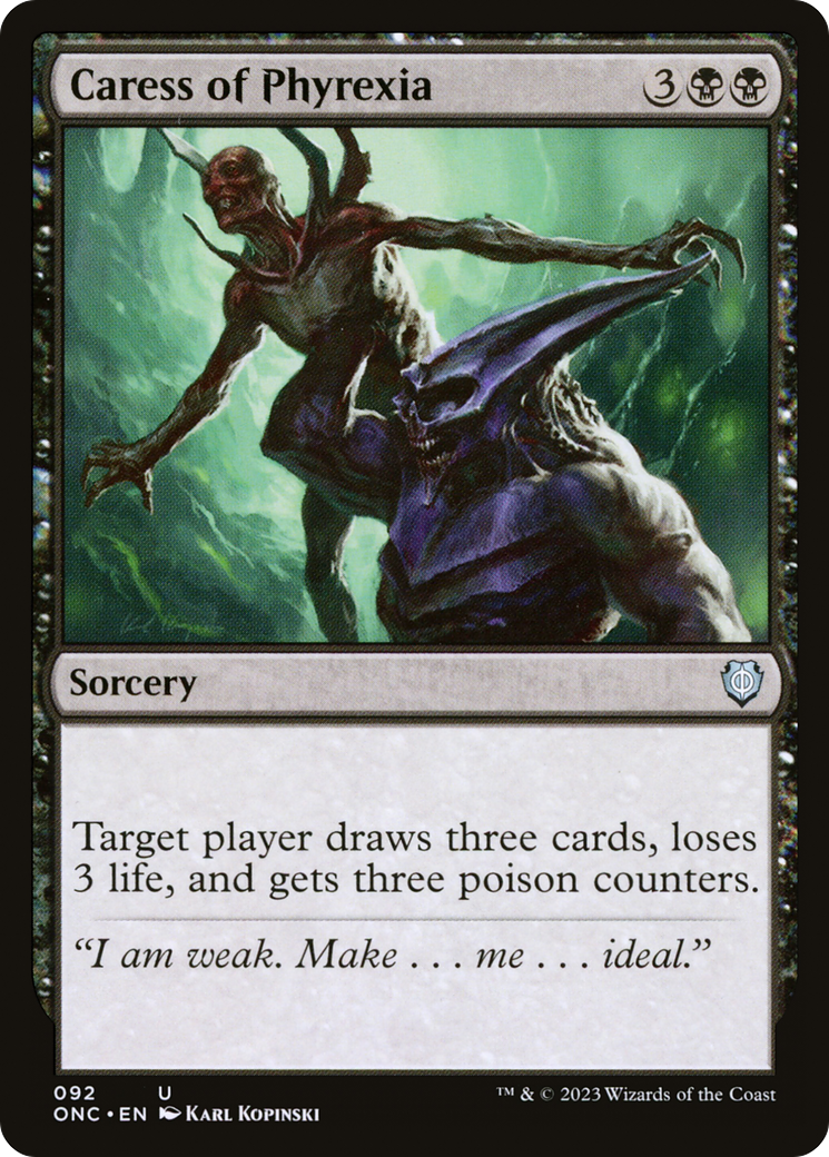 Caress of Phyrexia [Phyrexia: All Will Be One Commander] - Destination Retro