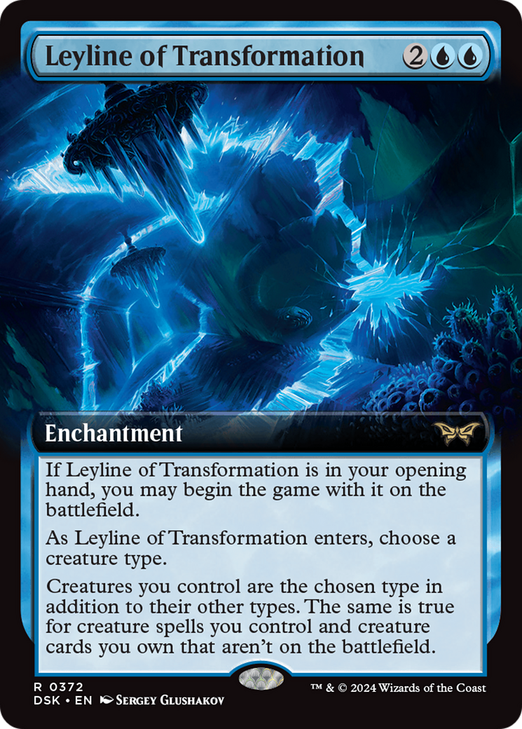 Leyline of Transformation (Extended Art) [Duskmourn: House of Horror] - Destination Retro