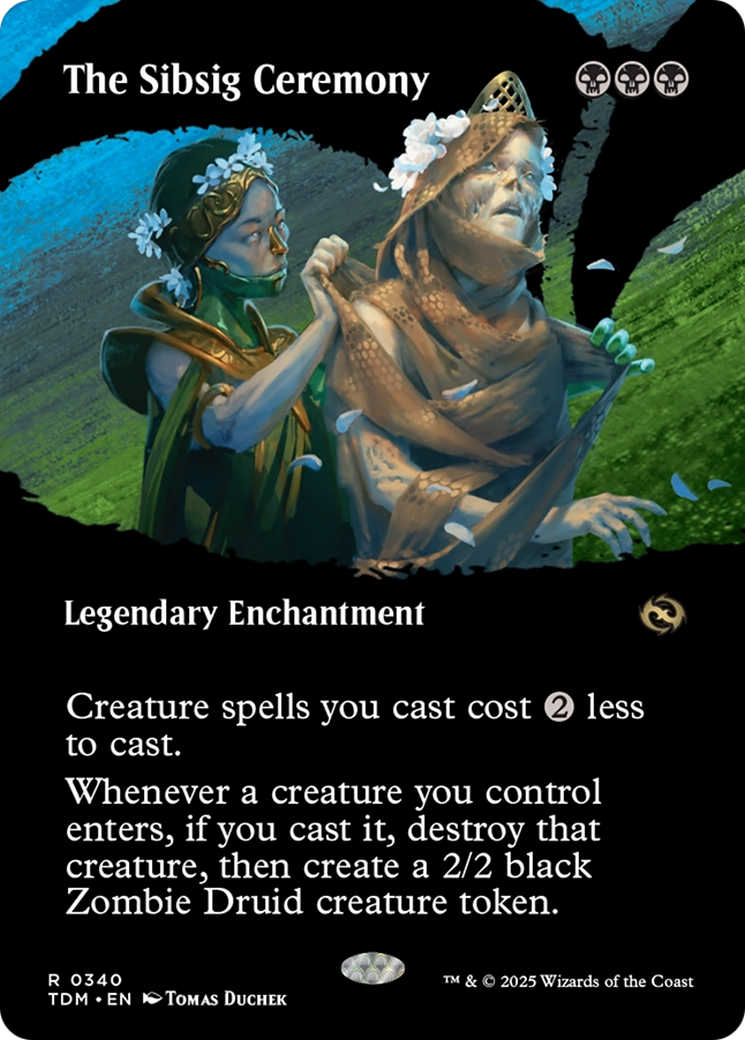 The Sibsig Ceremony (Borderless) [Tarkir: Dragonstorm] - Destination Retro