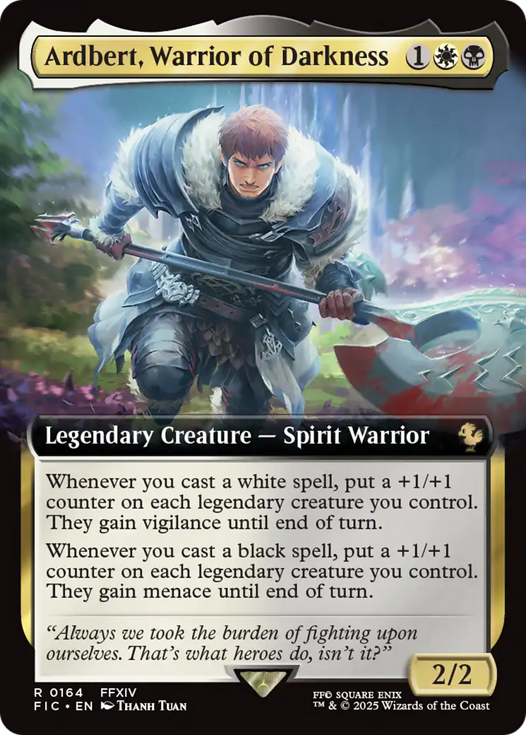 Ardbert, Warrior of Darkness (Extended Art) [FINAL FANTASY Commander] - Destination Retro