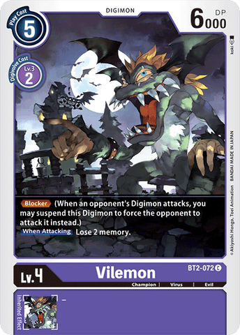 Vilemon [BT2-072] [Release Special Booster Ver.1.0] - Destination Retro